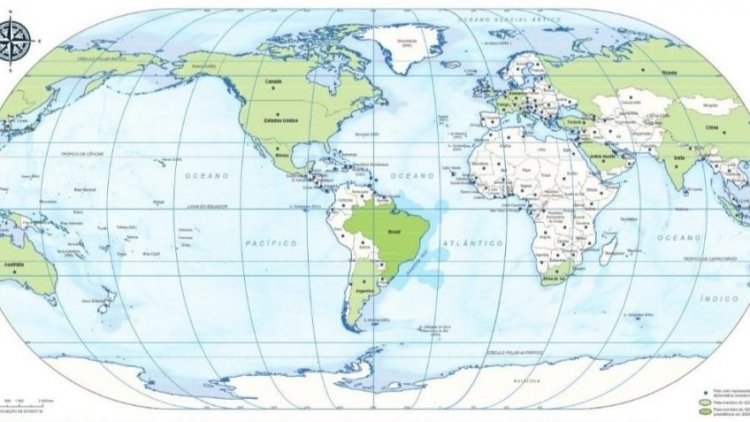 O Brasil no centro do Mapa Mundi e a importância do novo Atlas do IBGE