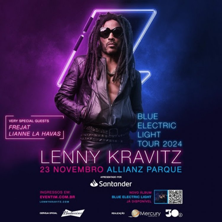 Lenny Kravitz anuncia Lianne La Havas e Frejat como shows de abertura em São Paulo