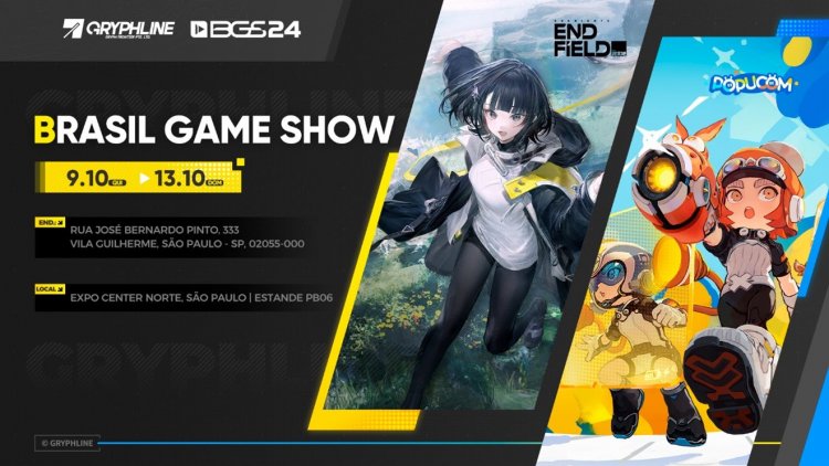 Brasil Game Show anuncia a participação da Gryphline com ativações de Arknights: Endfield e Popucom