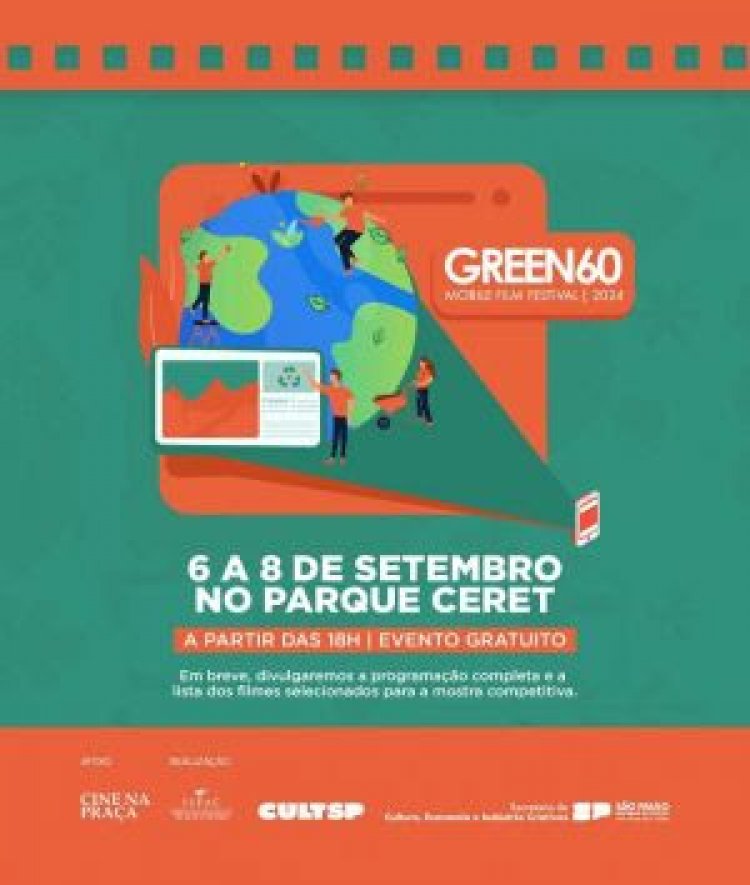 Festival exibirá filmes feitos com celular de até 60 segundos sobre meio ambiente, diversidade e sustentabilidade