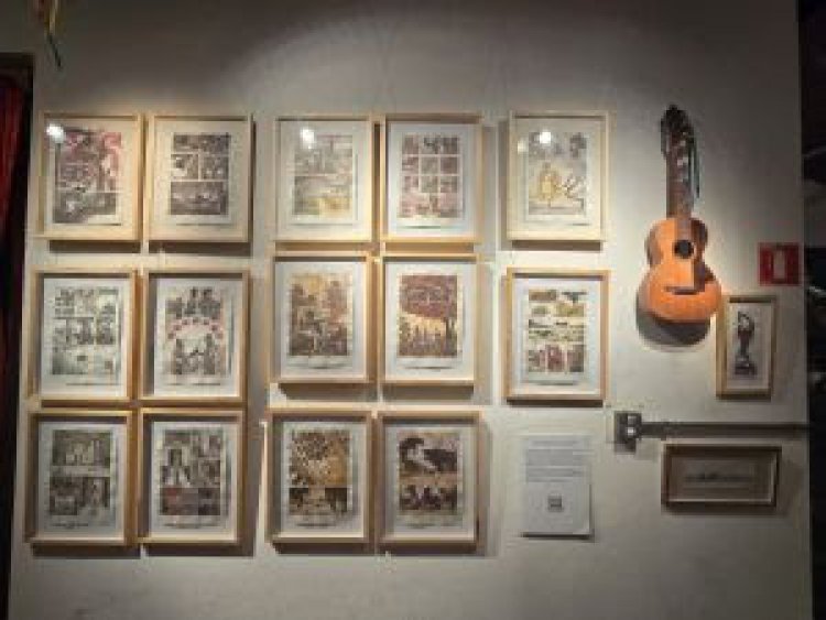 Exposição 'Nos Braços do Violeiro', que reúne HQ, viola e arte contemporânea, prossegue até dia 21/09